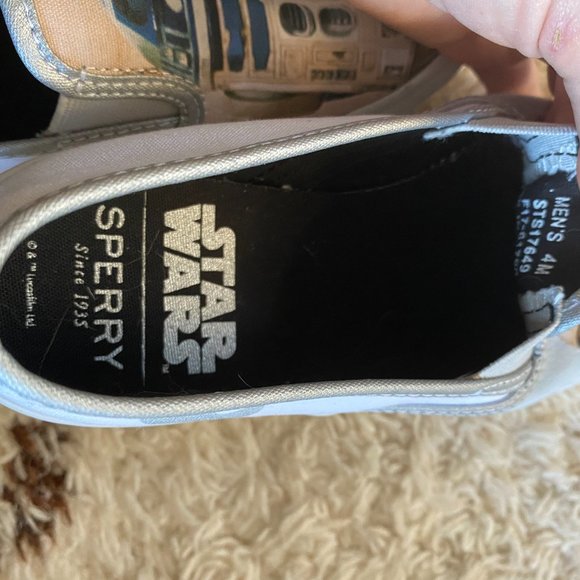 SPERRY STAR WARS CLOUDS DROIDS SLIP ON LIMITED EDITION SHOES MENS 4 NEW - Picture 6 of 13